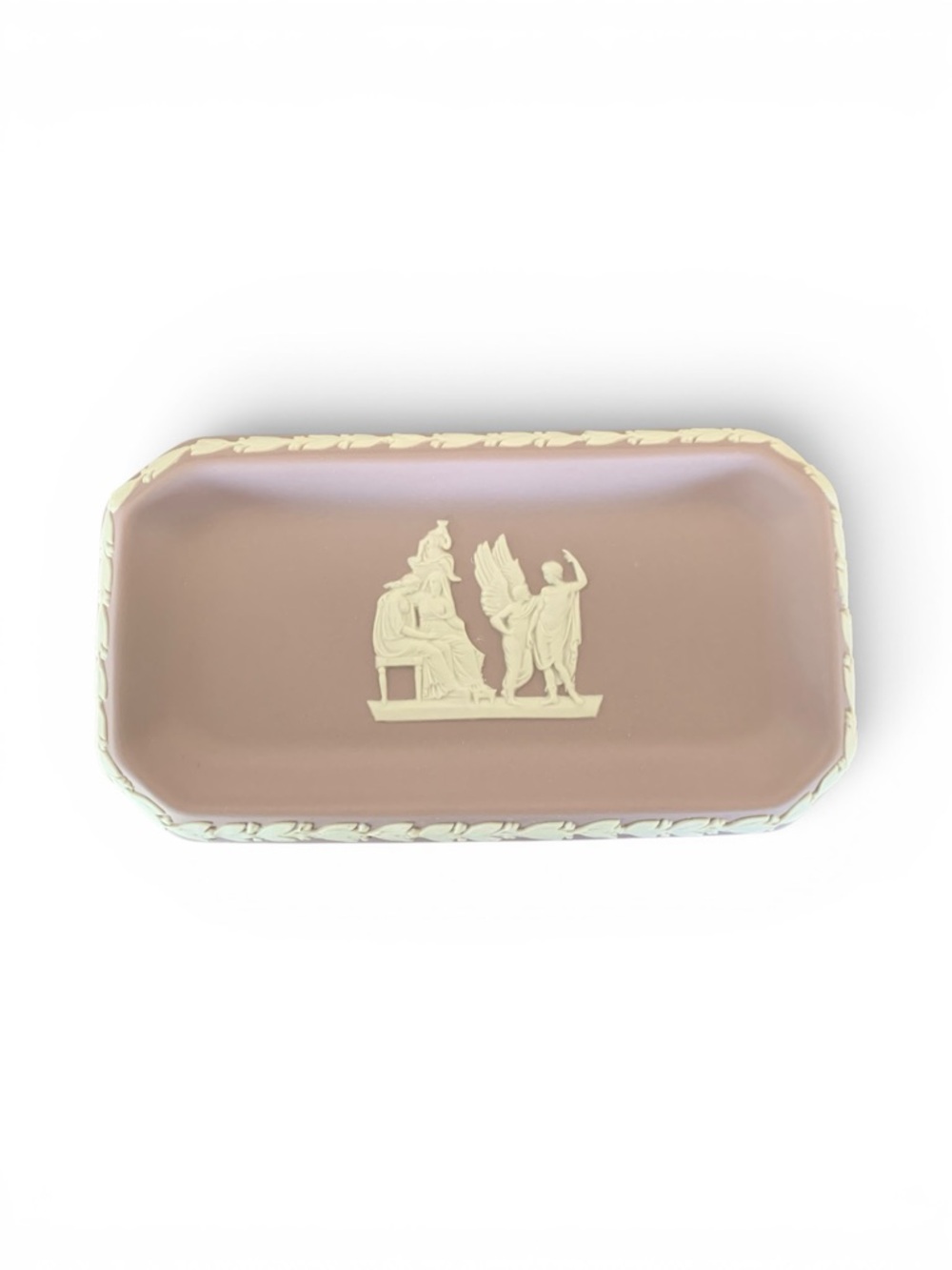 Wedgwood Jasperware Trinket Dish. Wedgwood Lilac Jasperware Tray.